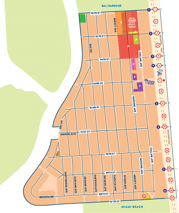 Surfside Beach Information Map