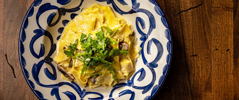 Pasta dish from Rustiko