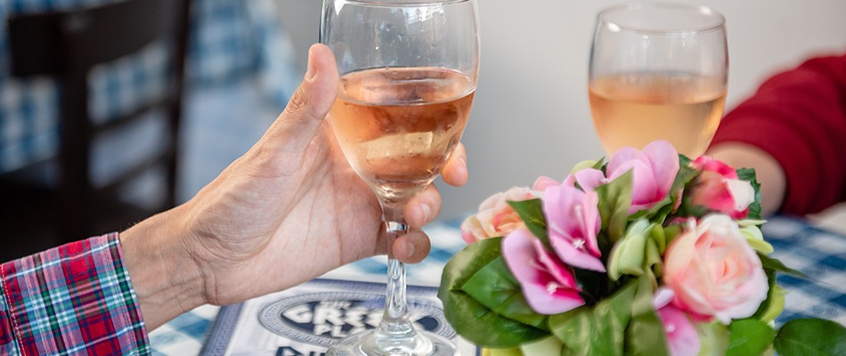 Wine Glasses Cheersing