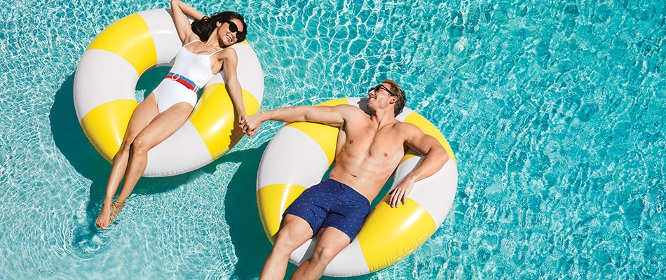 Surfside Couple Floating